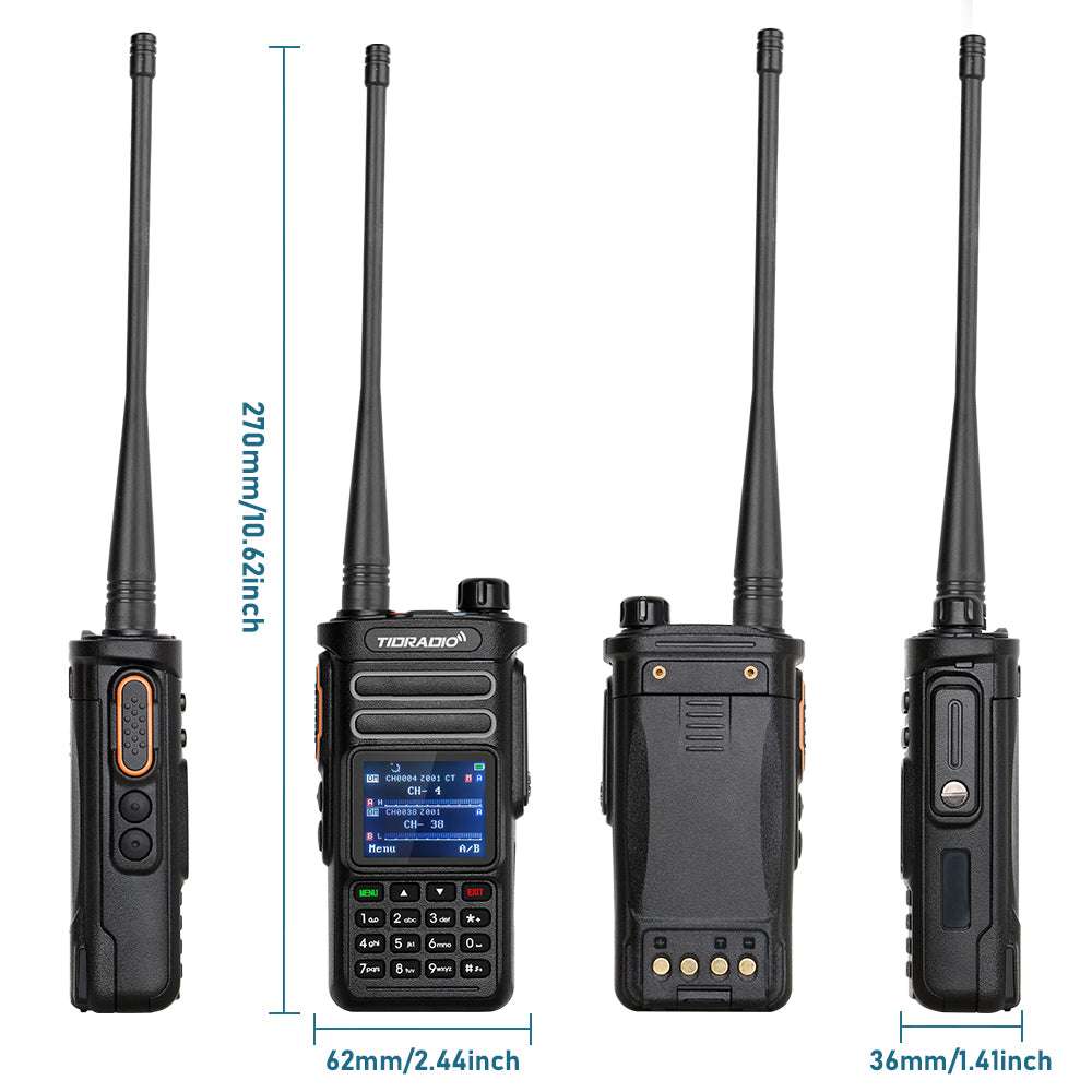 TIDRADIO TD-DP738 10W ANALOG DMR 2 WAY RADIO WALKIE-TALKIE