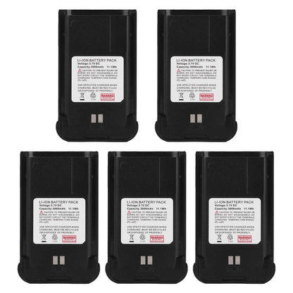 Rechargeable 3000mAh Li-ion Battery Pack for TD-M15 4G Cat1 PoC Two Way Radio, Long Lasting Replacement Battery for Portable Walkie Talkie Communication Devices