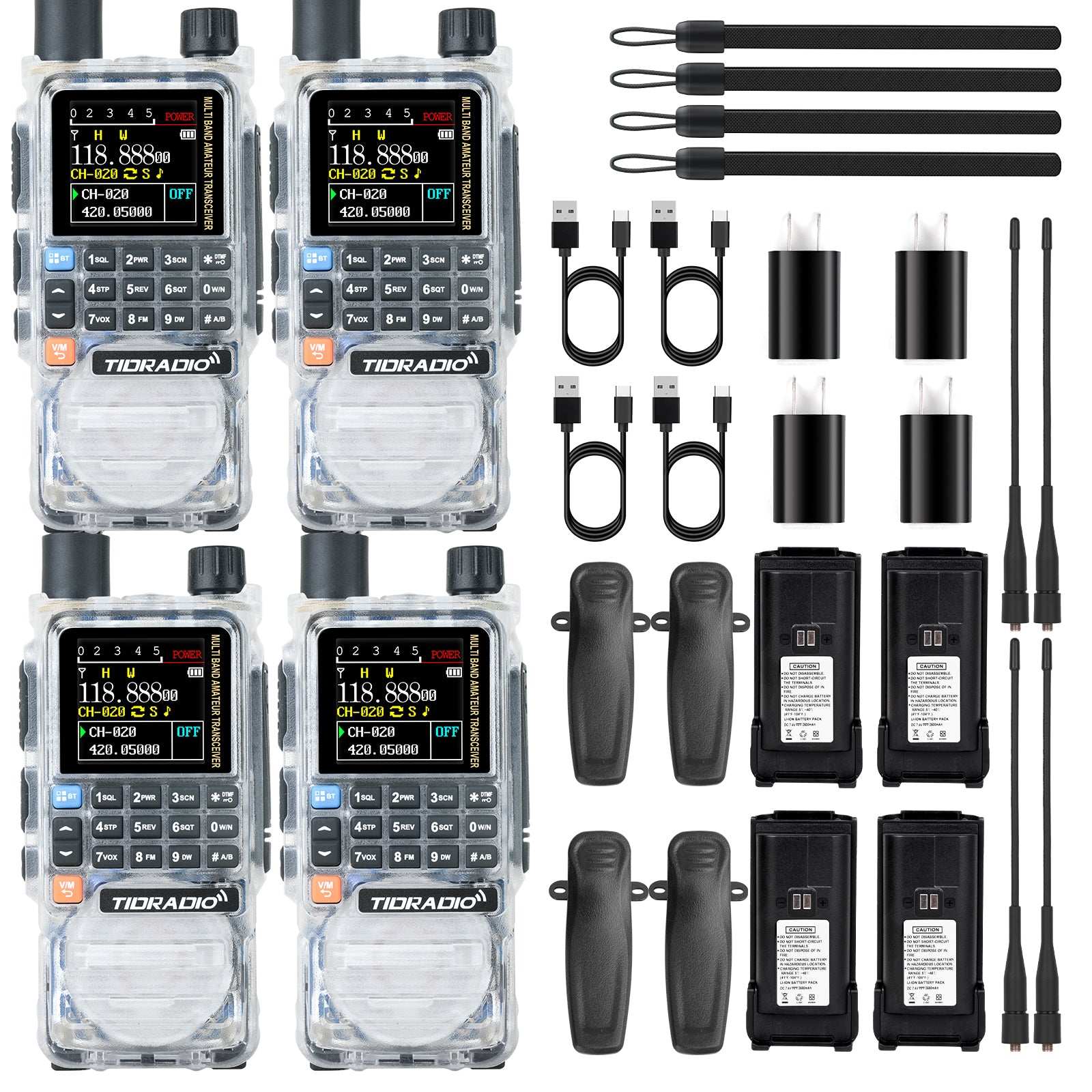 Upgraded TIDRADIO H3 Plus Ham GMRS Unlocked Global Repeater Bluetooth Answerphone Air Band Long Range BluetoothProgramming AM airband  Wireless  Portable Radio with Upgradable firmware