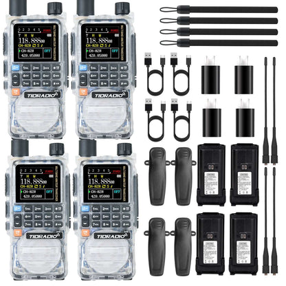 Upgraded TIDRADIO H3 Plus Ham GMRS Unlocked Global Repeater Bluetooth Answerphone Air Band Long Range BluetoothProgramming AM airband  Wireless  Portable Radio with Upgradable firmware