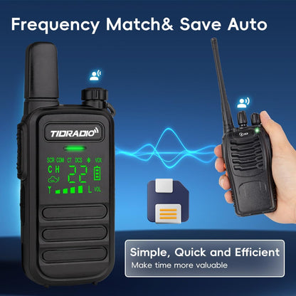 Walkie Talkies for Adults IP67 Waterproof, TIDRADIO TD-M11 Two-way Radios, Wireless Programming, Frequency Copy, 22 FRS Channels, NOAA, VOX, USB C Charging Long Range Rapid Radio Survival Gear