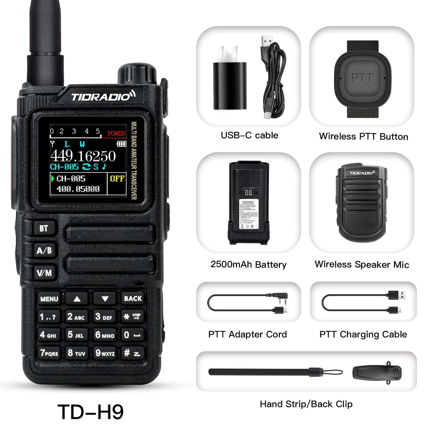TD-H9 10W Bluetooth APRS GPS Radio Handheld （Pre-Sale）