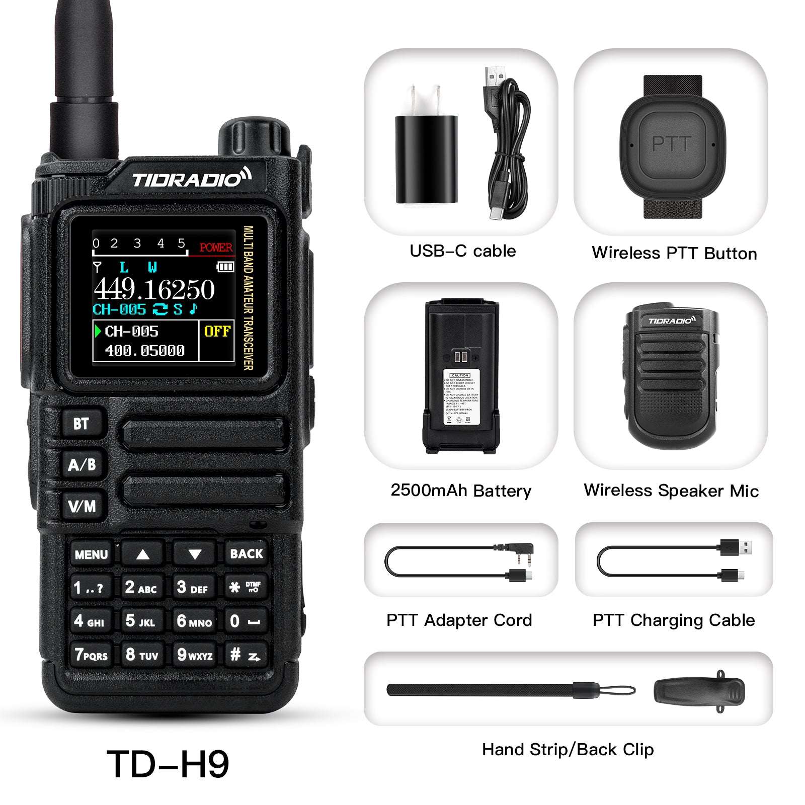 TD-H9 10W Bluetooth APRS GPS Radio Handheld （Pre-Sale）