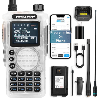 (2nd Gen)TIDRADIO H8 GMRS Radio with Bluetooth Programming Repeater Capable Long Range Radios