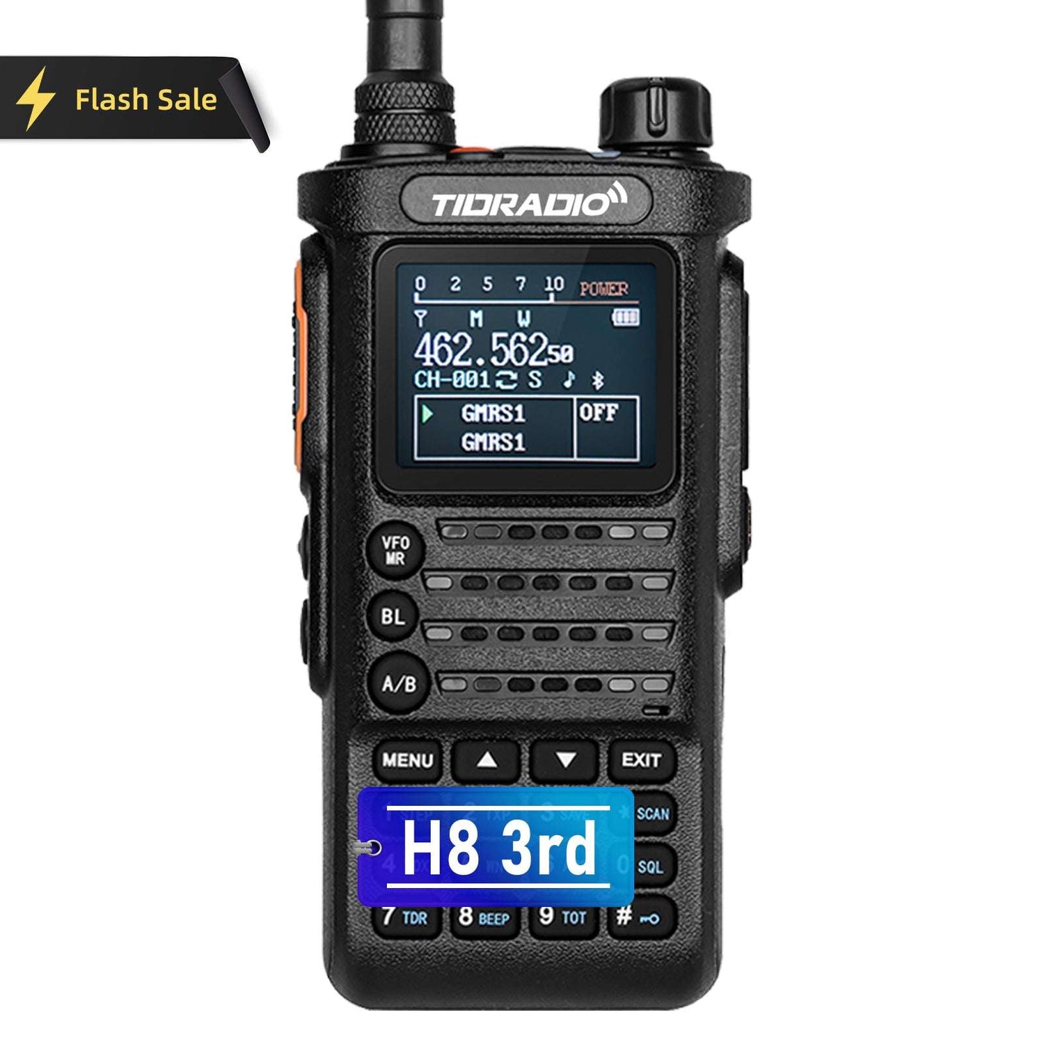 3rd Gen TD-H8 10W Ham GMRS Radio Handheld 8-Band