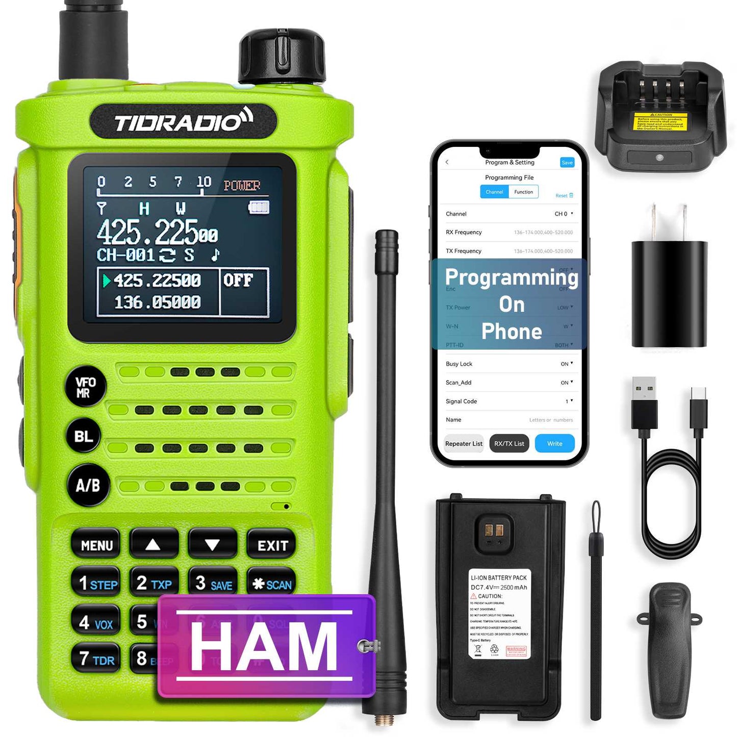 TIDRADIO H8 Ham Radio with Bluetooth, tidradio, tid radio, tidradio h8, tidradio td-h8, tidradio h8 manual, tidradio app, tidradio td-h8 manual, td-h8, tidradio td h8, tidradio h8 ham