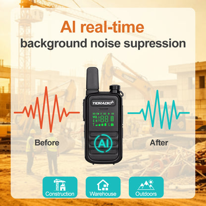 TD-M11 Plus IP67 Waterproof 2W AI Bluetooth Walkie Talkies 400–480MHz FRS/PMR446