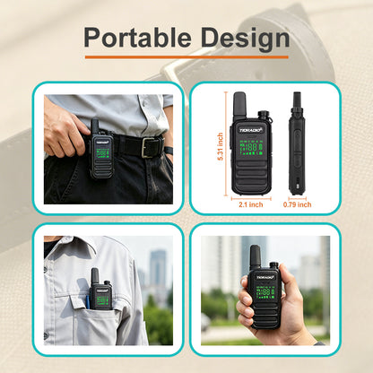 TD-M11 Plus IP67 Waterproof 2W AI Bluetooth Walkie Talkies 400–480MHz FRS/PMR446
