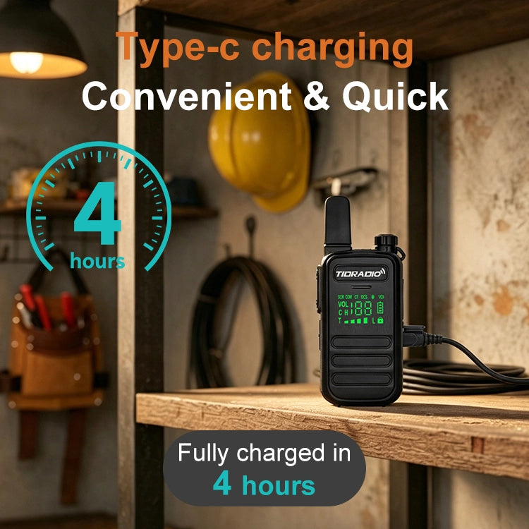 TD-M11 Plus IP67 Waterproof 2W AI Bluetooth Walkie Talkies 400–480MHz FRS/PMR446