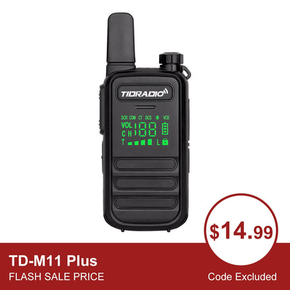 td m11 plus bluetooth programmable walkie talkies long range family camping hiking