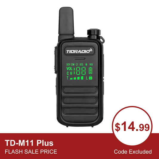 td m11 plus bluetooth programmable walkie talkies long range family camping hiking