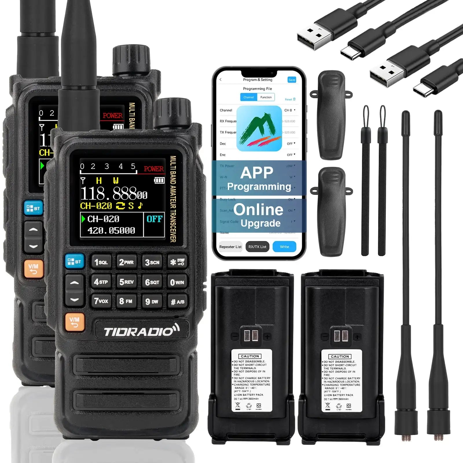 TD-H3 SE Mini 5W AM FM UHF VHF Radio