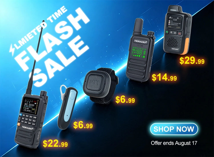 tidradio flash sale pmr446 walkie talkies two way radios bluetooth accessories