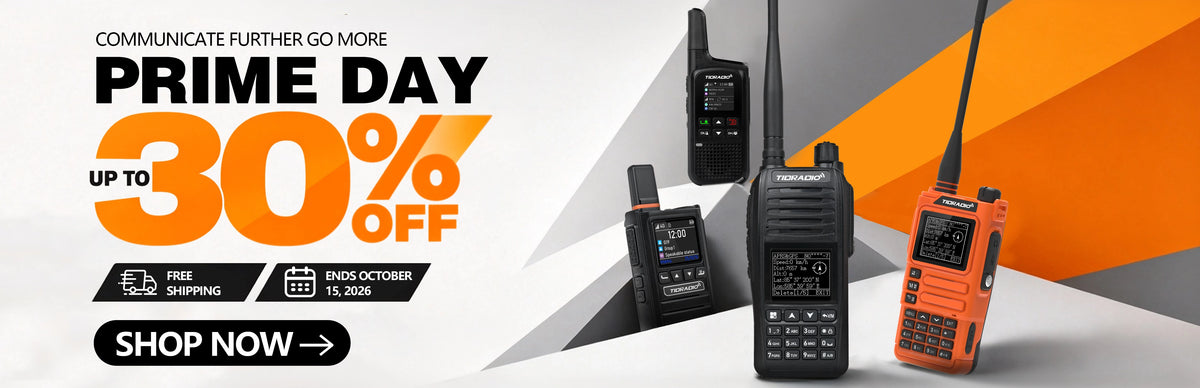 tidradio prime day deals up to 30 off gmrs radio long range walkie talkies two way radio handheld ham radio frs poc communication radio