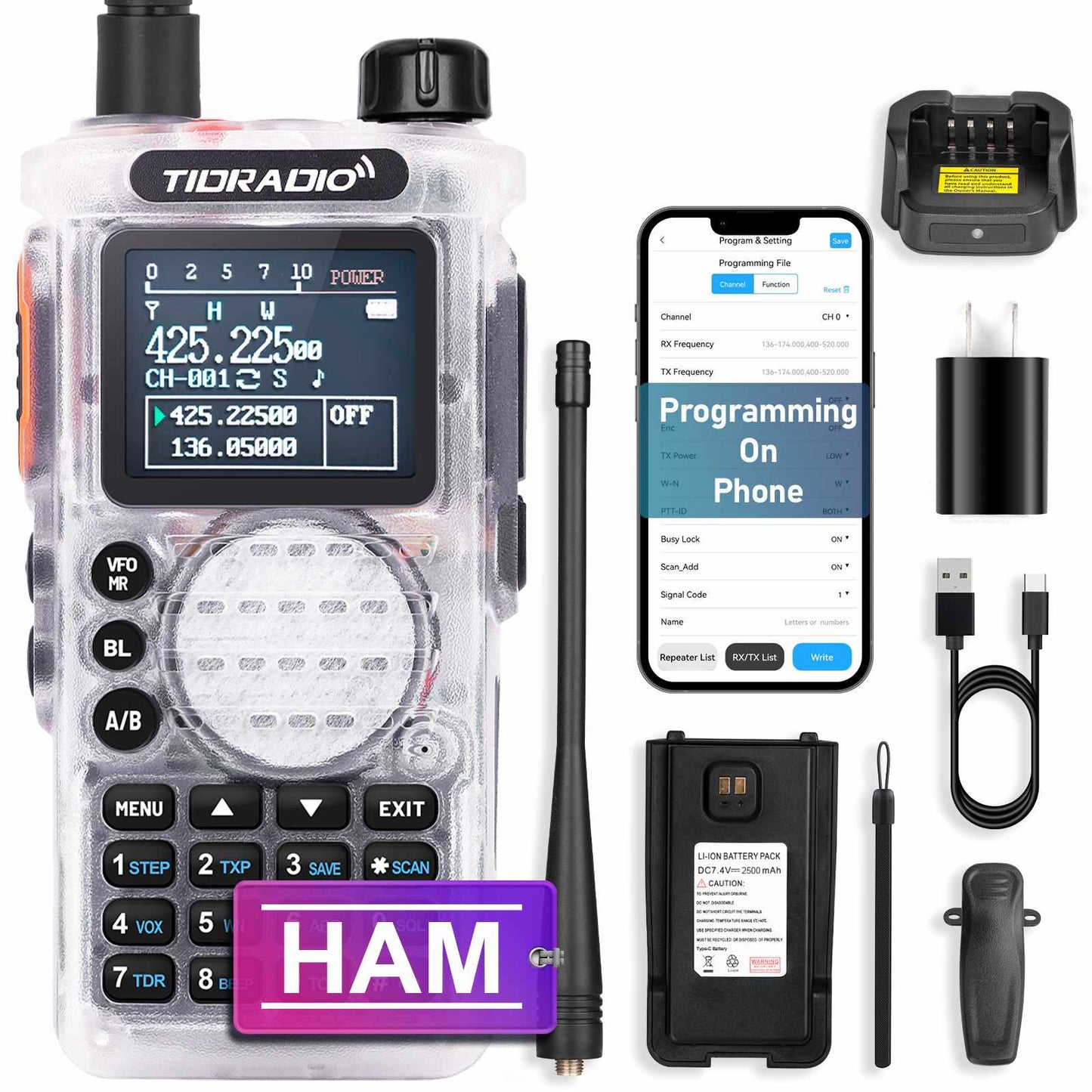 TIDRADIO H8 Ham Radio with Bluetooth, tidradio, tid radio, tidradio h8, tidradio td-h8, tidradio h8 manual, tidradio app, tidradio td-h8 manual, td-h8, tidradio td h8, tidradio h8 ham