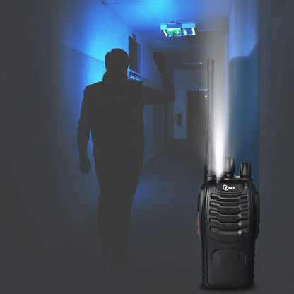 Tidradio TD-V2 (20 Packs) 2 Way Radios Walkie Talkies Long Range Hand Free with Flashilght Rechargeable for Business or Family 